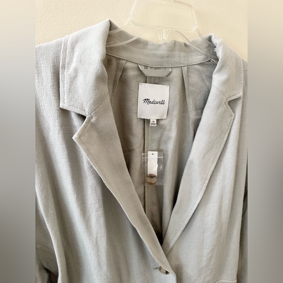 NEW ✨ PLUS Madewell Breezewoven Blazer in Ashen Sage 3X - Picture 11 of 13